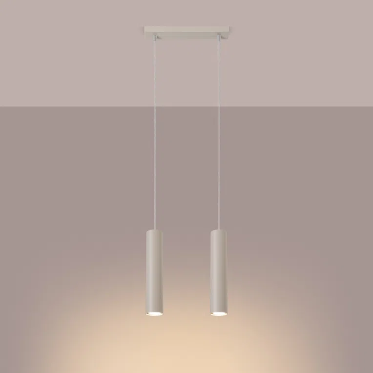 LAMPA WISZĄCA LAGOS SL.1480 2XGU10 BEŻOWY