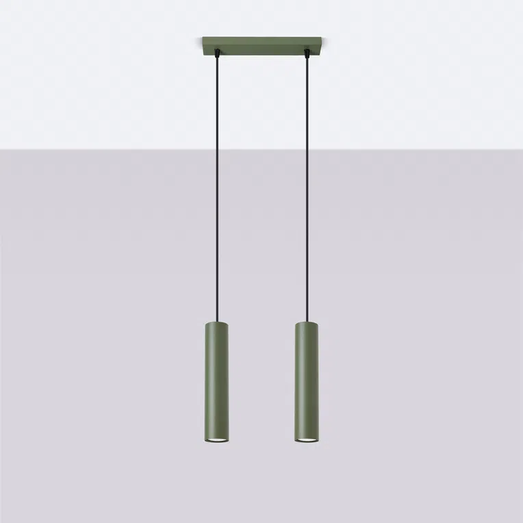 LAMPA WISZĄCA LAGOS SL.1485 2XGU10 ZIELONY OLIWKOWY