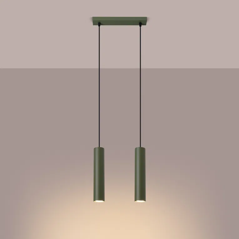 LAMPA WISZĄCA LAGOS SL.1485 2XGU10 ZIELONY OLIWKOWY