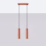 LAMPA WISZĄCA LAGOS SL.1490 2XGU10 OCHRA CZERWONA
