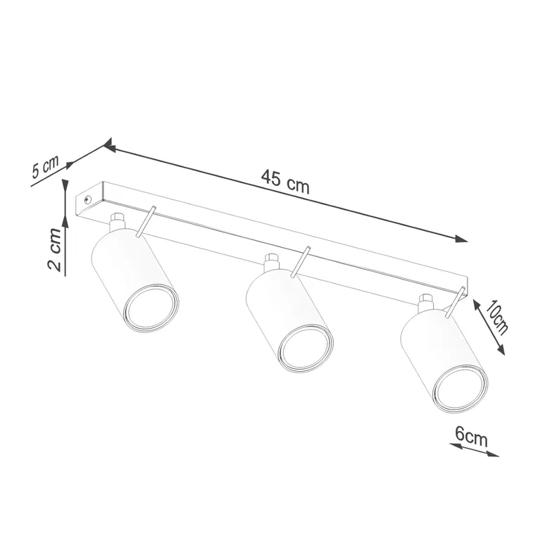 LAMPA SUFITOWA RING SL.1496 L 3XGU10 BEŻOWY