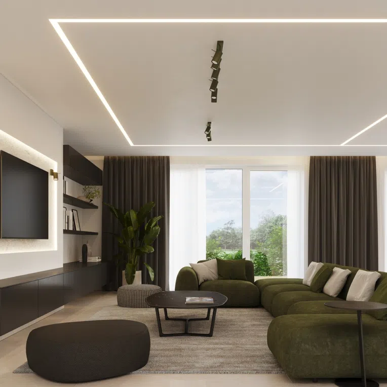 LAMPA REFLEKTOROWA RING SL.1504 4XGU10 ZIELONY OLIWKOWA