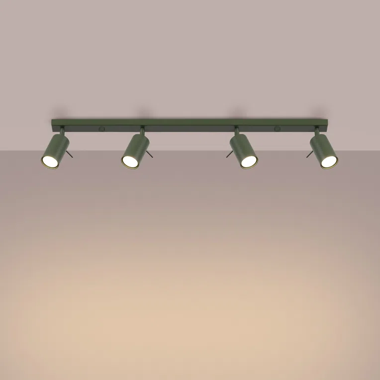 LAMPA REFLEKTOROWA RING SL.1504 4XGU10 ZIELONY OLIWKOWA