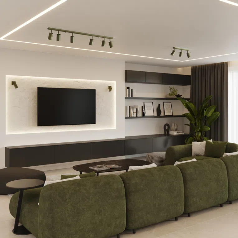 LAMPA REFLEKTOROWA RING SL.1505 6XGU10 ZIELONY OLIWKOWA