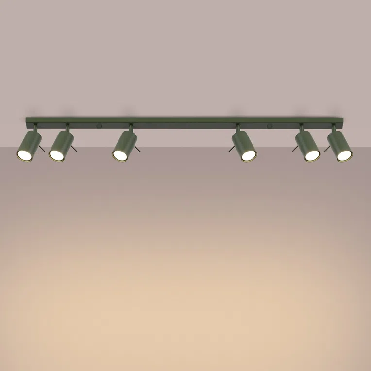 LAMPA REFLEKTOROWA RING SL.1505 6XGU10 ZIELONY OLIWKOWA