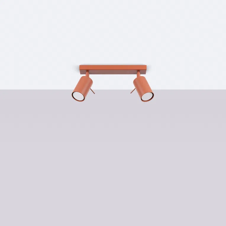 LAMPA SUFITOWA RING SL.1507 2XGU10 OCHRA CZERWONA