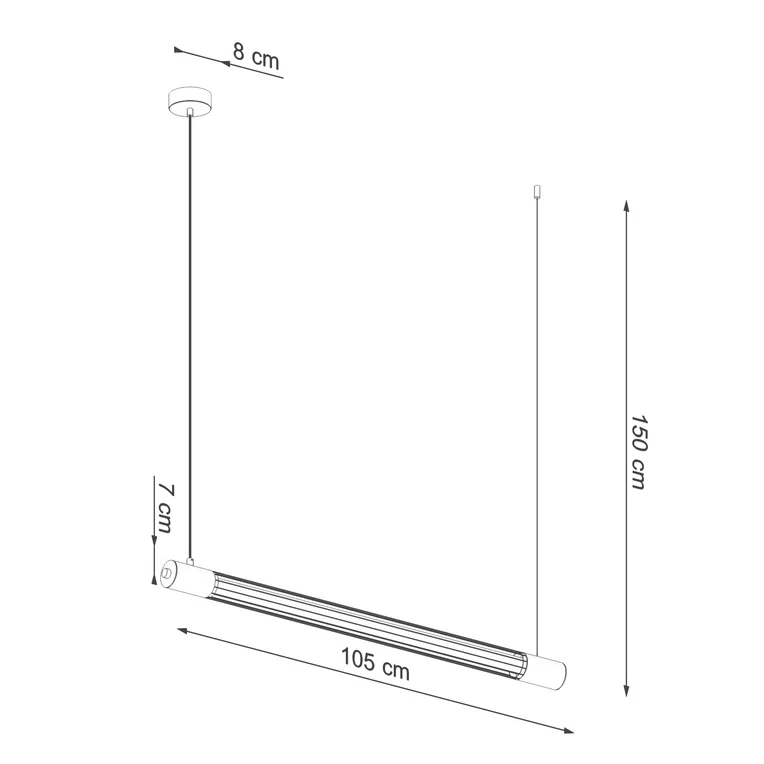 LAMPA WISZĄCA VALO CZARNE 1XT8 CZARNY
