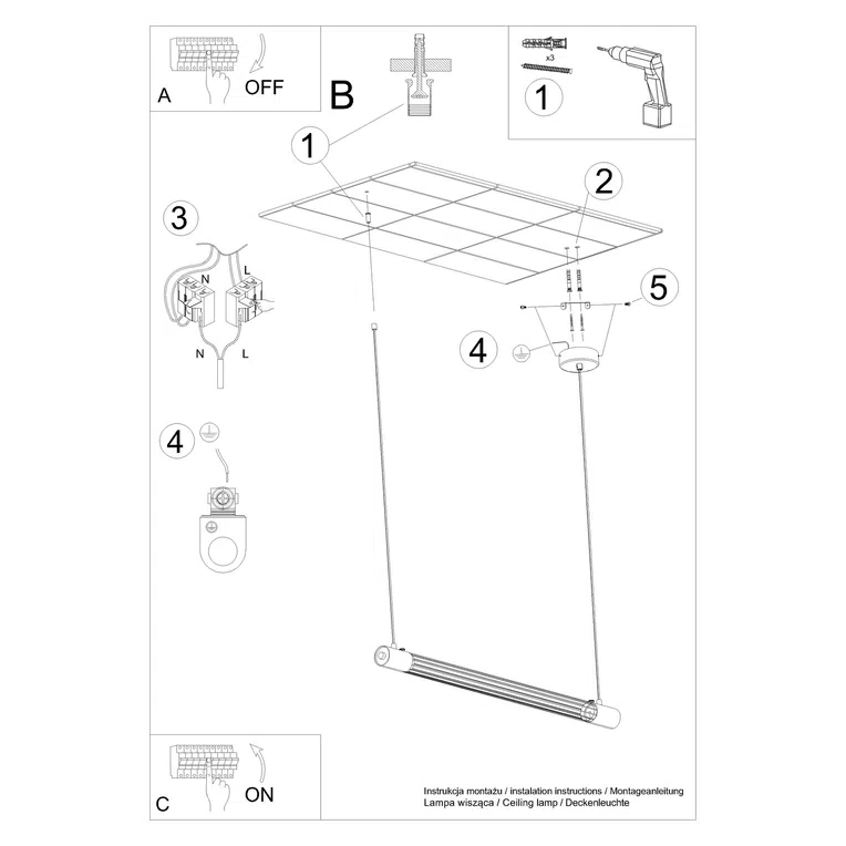 LAMPA WISZĄCA VALO CZARNE 1XT8 CZARNY