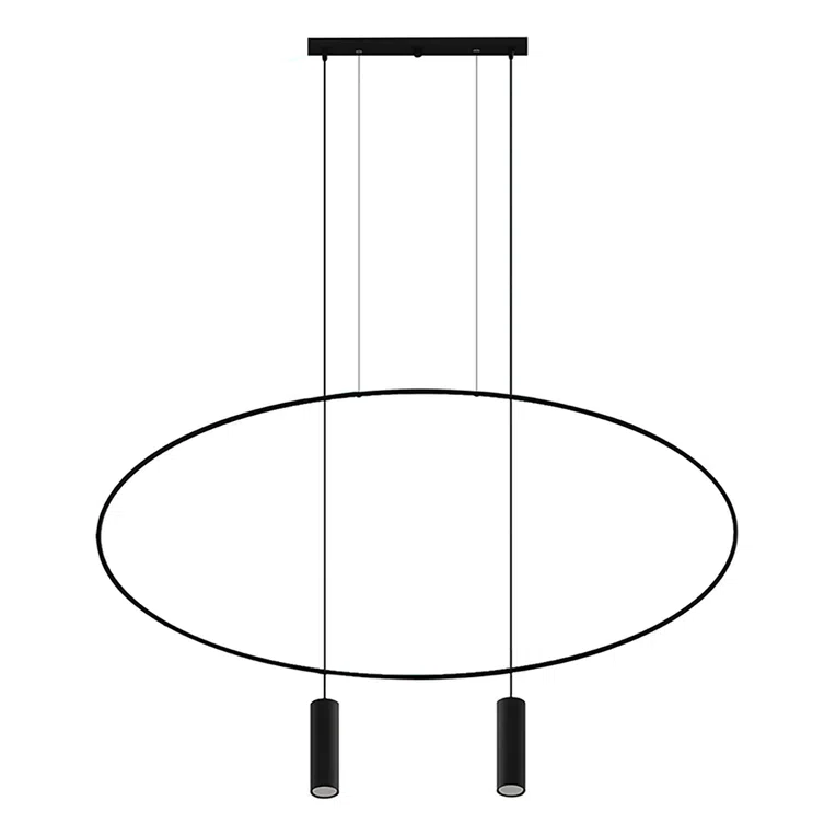 LAMPA WISZĄCA HOLAR 2 2XGU10 CZARNY