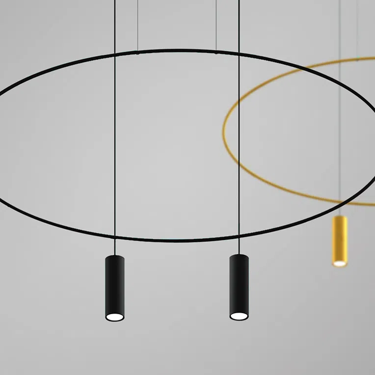 LAMPA WISZĄCA HOLAR 2 2XGU10 CZARNY