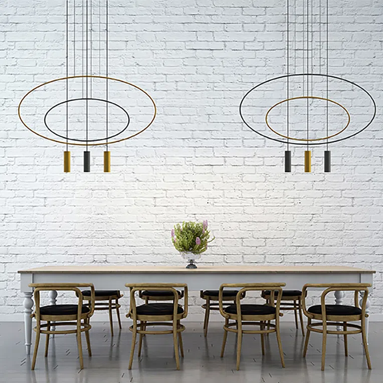 LAMPA WISZĄCA HOLAR 2 2XGU10 CZARNY