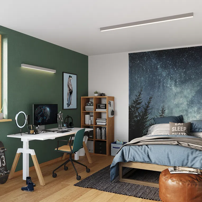 PLAFON PINNE 150 1XLED SZARY