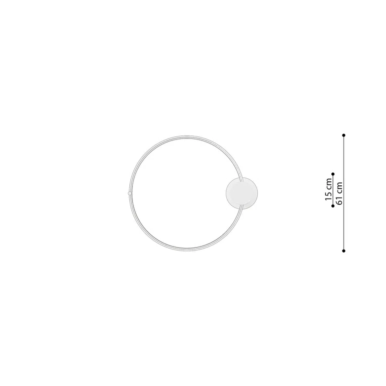 PLAFON RIO 55 LED 1XLED ZŁOTY