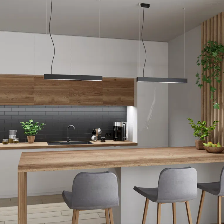 PLAFON PINNE 200 1XLED SZARY