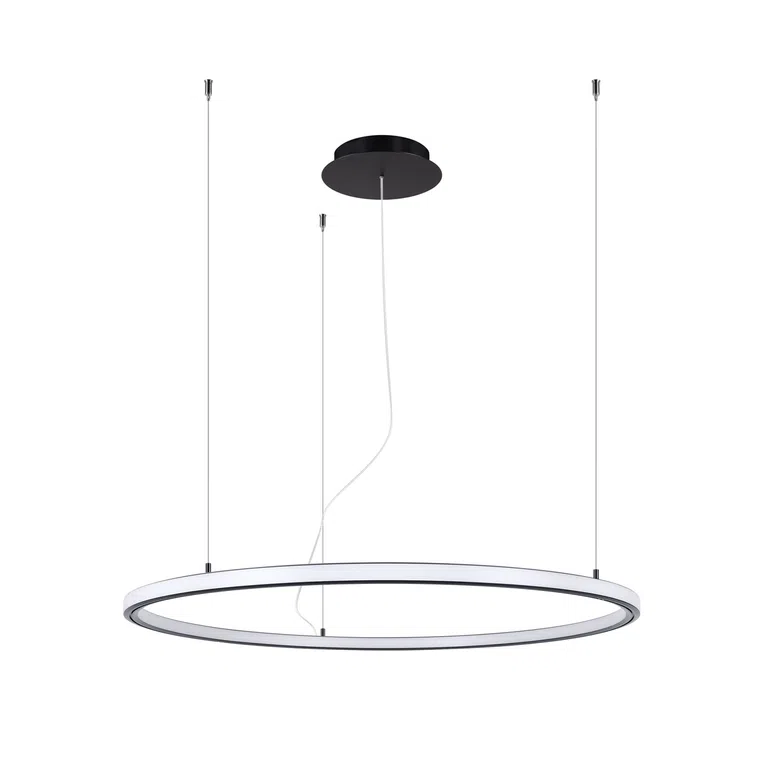 ŻYRANDOL RISA 90 LED 1XLED CZARNY