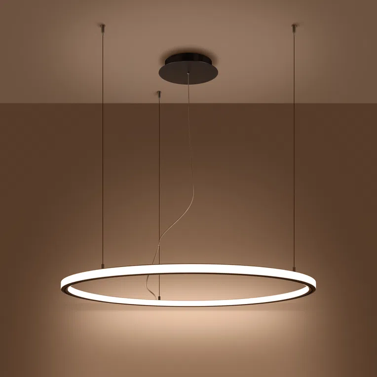 ŻYRANDOL RISA 90 LED 1XLED CZARNY