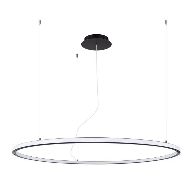 ŻYRANDOL RISA 120 LED 1XLED CZARNY