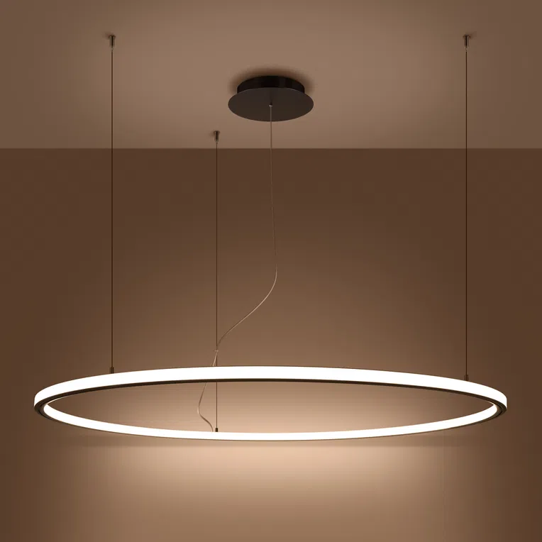 ŻYRANDOL RISA 120 LED 1XLED CZARNY