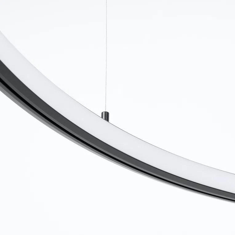 ŻYRANDOL RISA 120 LED 1XLED CZARNY