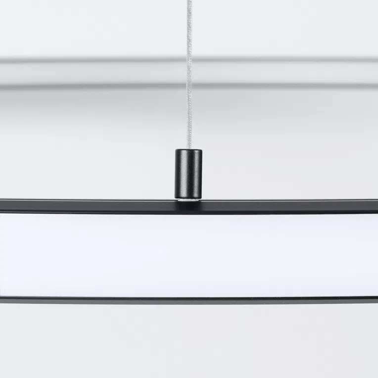 ŻYRANDOL RISA 120 LED 1XLED CZARNY