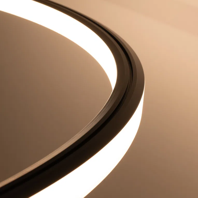 ŻYRANDOL RISA 120 LED 1XLED CZARNY