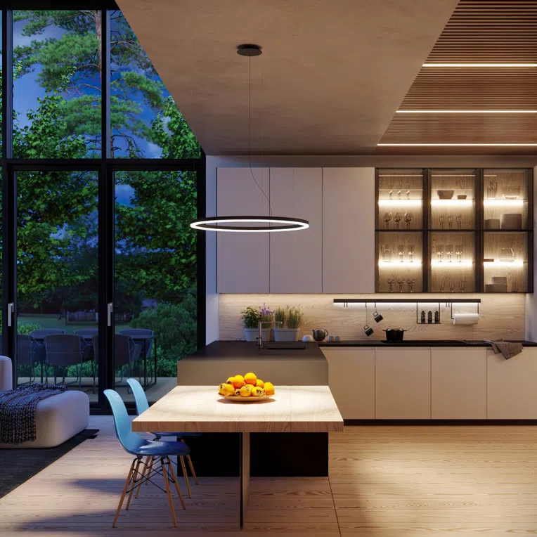 ŻYRANDOL ODA 80 LED 1XLED CZARNY