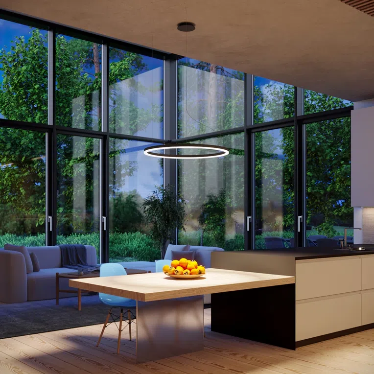 ŻYRANDOL ODA 80 LED 1XLED CZARNY