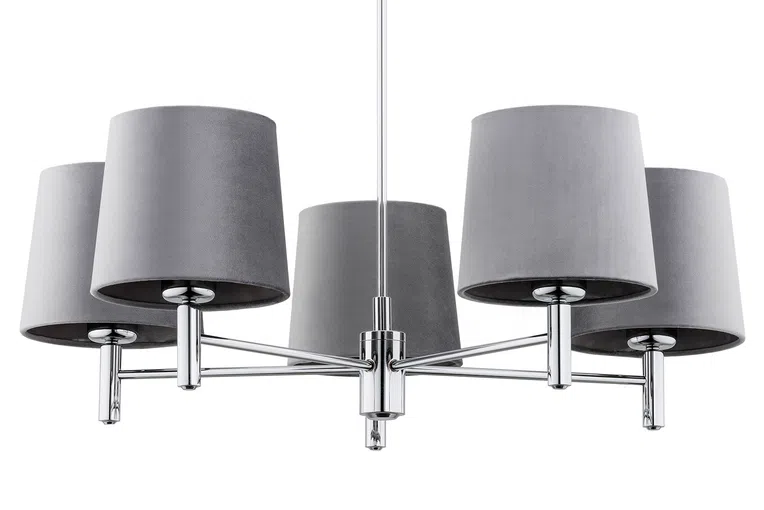 Żyrandol Bolzano Plus 2110 5Xe27 biały/chrom