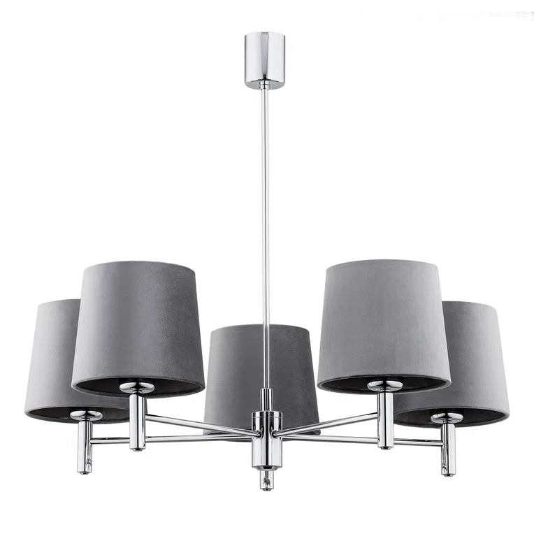 Żyrandol Bolzano Plus 2110 5Xe27 biały/chrom