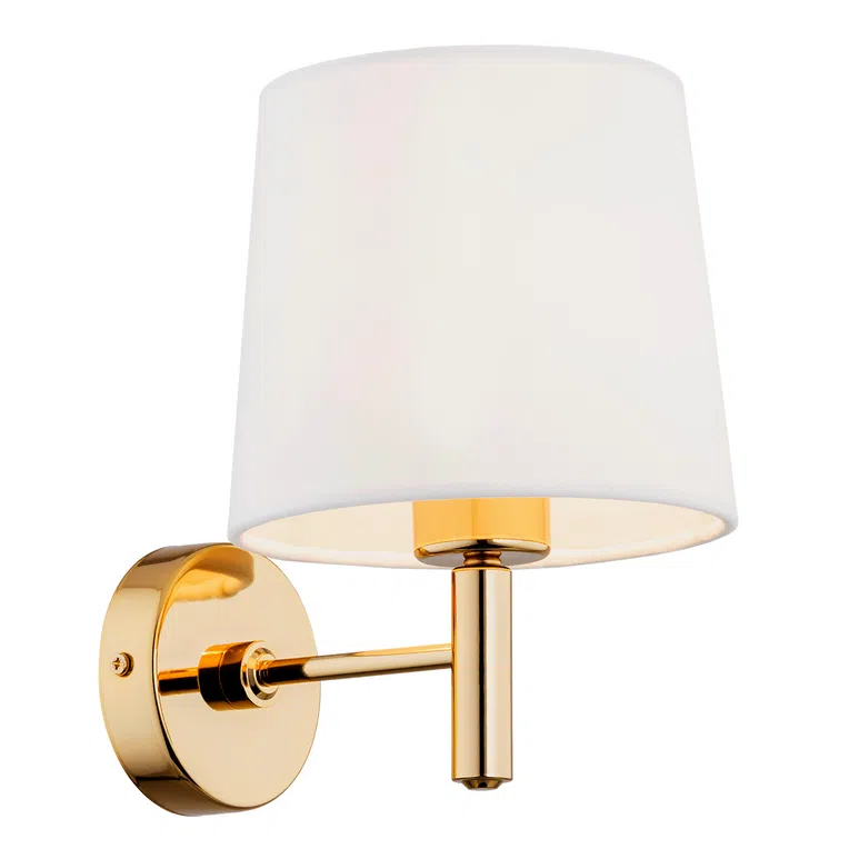 Kinkiet Ponte Plus 4728 1Xe27 biały/złoty