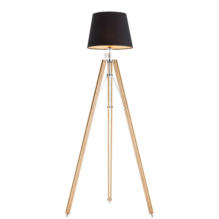 Lampa Podłogowa Aster 3421 1Xe27 drewno naturalne