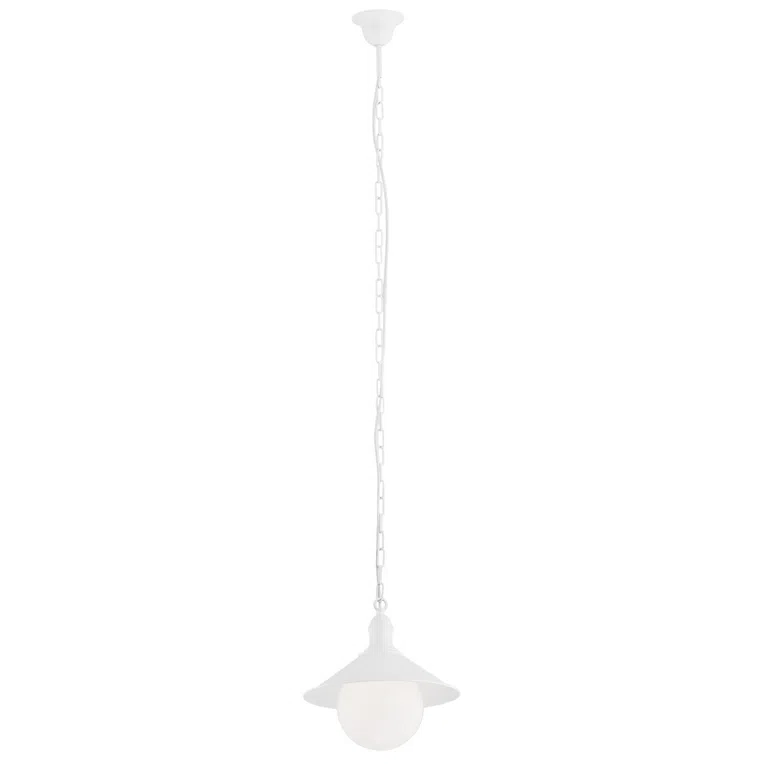 Lampa Wisząca Erba Bis 3296 1Xe27 IP44 biały/opal