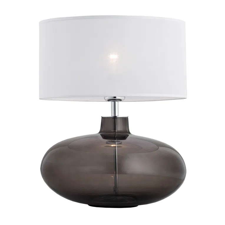 Lampa Stołowa Sekwana 3050 1Xe27 biała/dymna