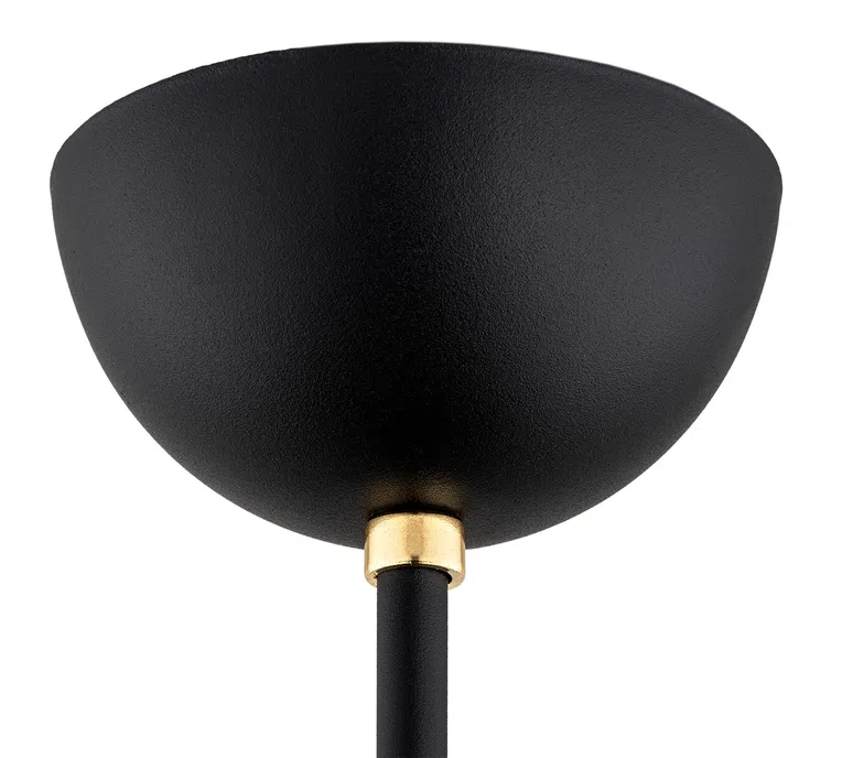 Żyrandol Avila Plus 2115 5Xe27 opal/czarny/mosiądz