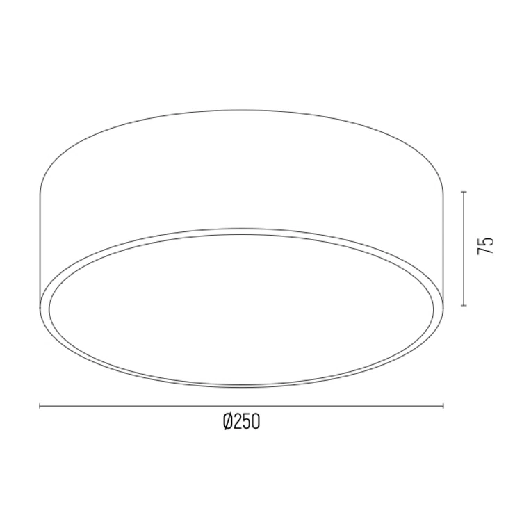 Plafon Atlantis 4077 1Xe27 złoty/biały