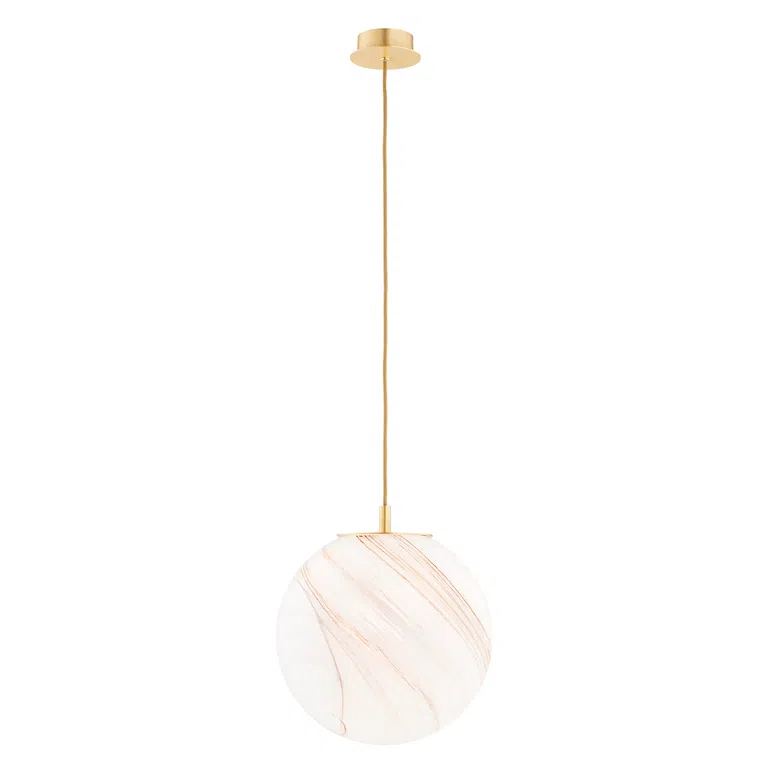 Lampa Wisząca Almiros 1xe27 mosiądz/szczotkowany