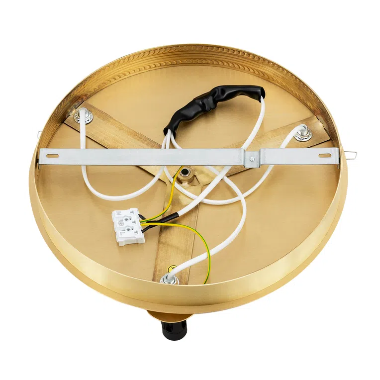 Plafon Fabio 3xe14 mosiądz/szczotkowany