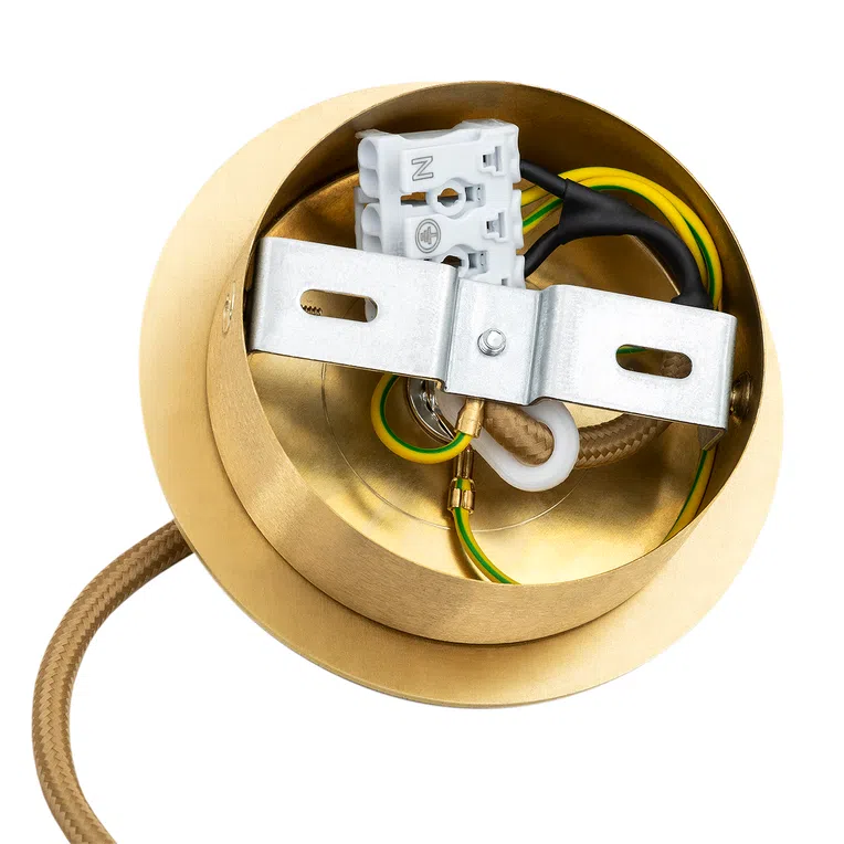 Lampa wisząca Hampton 1xe14 mosiądz