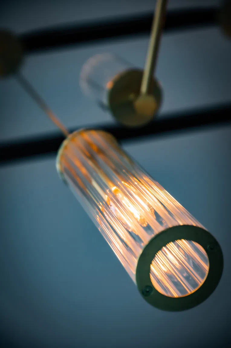 Lampa wisząca Hampton 1xe14 mosiądz