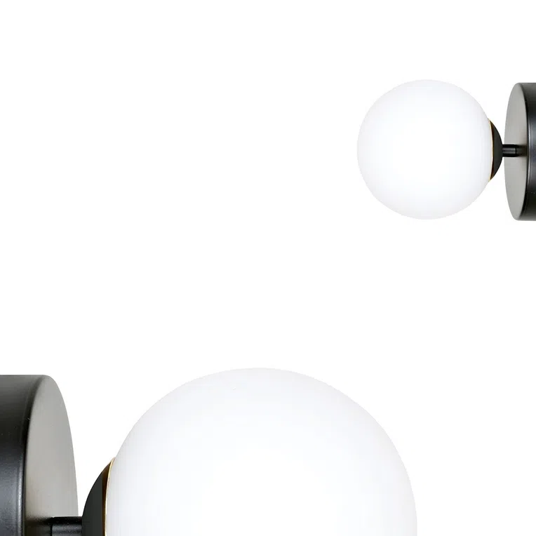 Kinkiet Floki K1 Black-Gold 1022/K1 1Xe14 biały