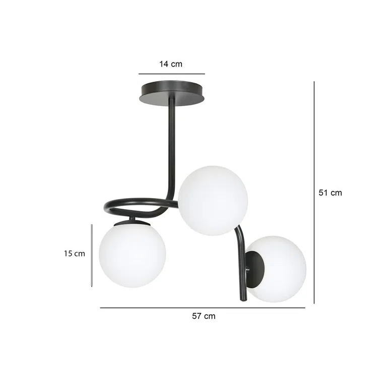 Lampa Sufitowa Kalf 31030/3 3Xe14 biała