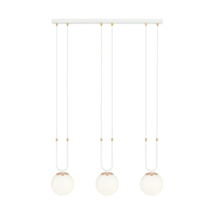 Lampa Wisząca Glam 3 1115/3 3Xe14 biała