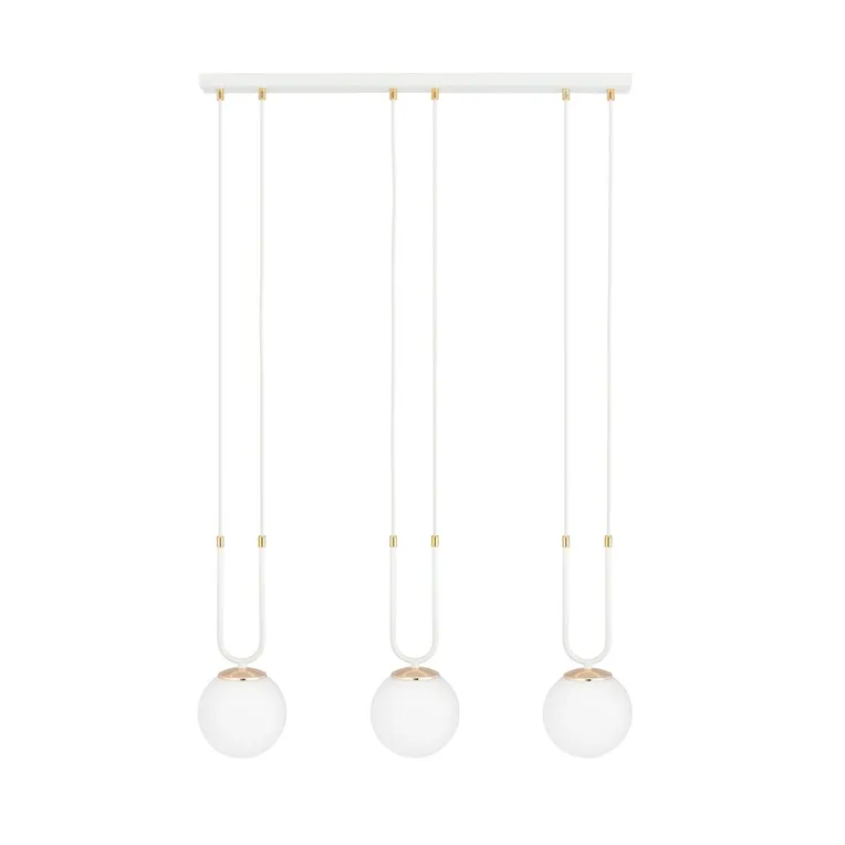 Lampa Wisząca Glam 3 1115/3 3Xe14 biała