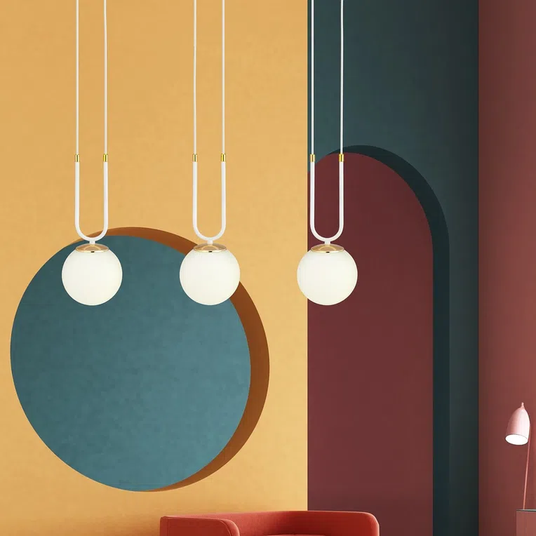 Lampa Wisząca Glam 3 1115/3 3Xe14 biała