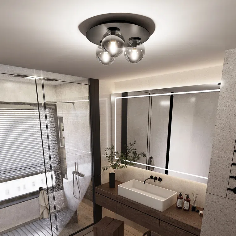 Lampa Sufitowa Solar 3 1128/3 3Xe14 grafitowa