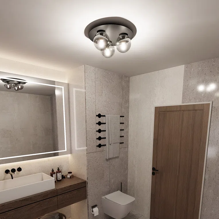 Lampa Sufitowa Solar 3 1128/3 3Xe14 grafitowa