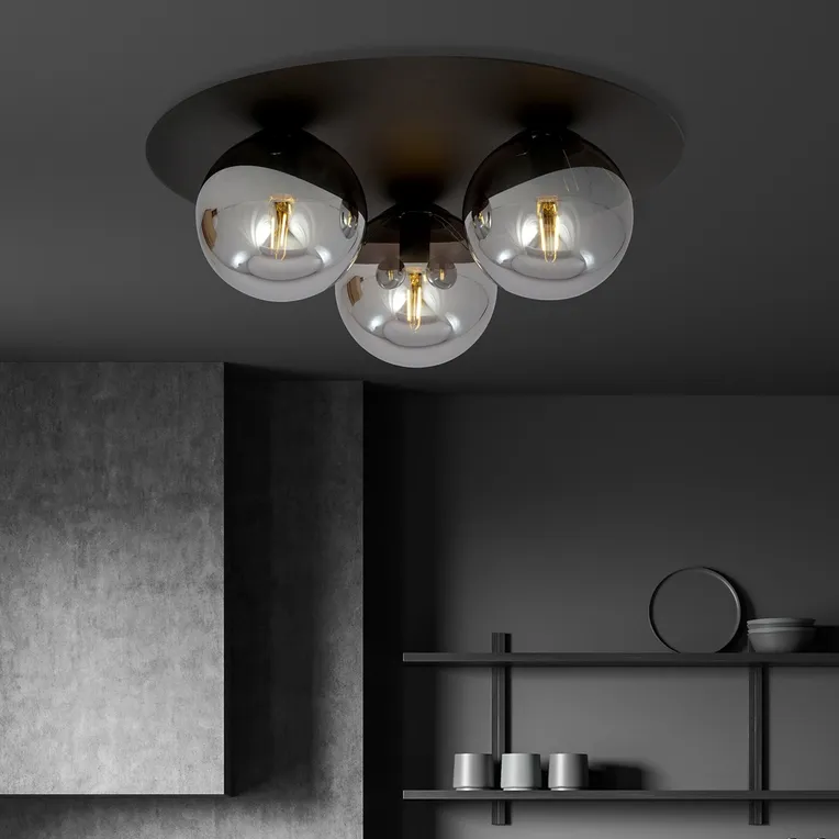 Lampa Sufitowa Solar 3 1128/3 3Xe14 grafitowa