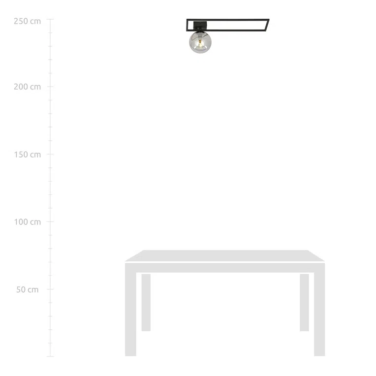 Lampa Sufitowa Imago 1B 1131/1B 1Xe14 grafitowa