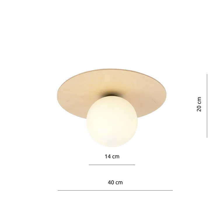 Lampa Sufitowa Kenzo 1B 1142/1B 1Xe14 biała