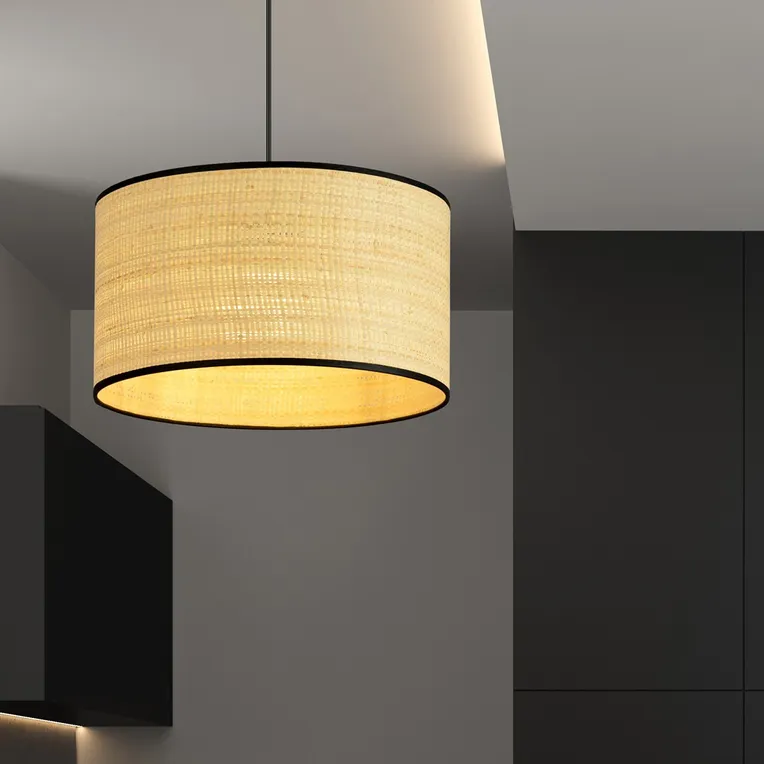 Lampa Wisząca Aston 1 Rattan 1149/1 1Xe27 brązowa